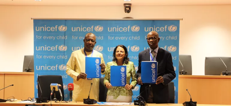 UNICEF and DAME sign partnership agreement